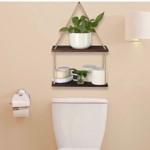 Storage & Organization - 2 Tier Solid Wood Hanging plant Shelves Brand New Storage & Organization - 2 Tier Solid Wood Hanging plant Shelves Brand New